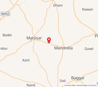 Map of Kakreu Kaian, Rajasthan