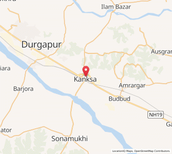 Map of Kaksa, West Bengal