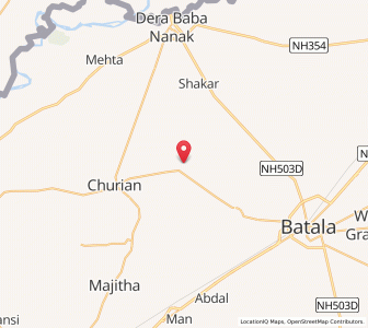 Map of Kala Afghanan, Punjab