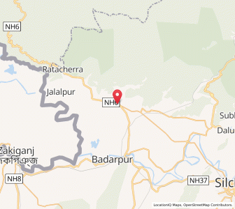 Map of Kalain, Assam