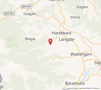Map of Kalam Chakla, Kashmir