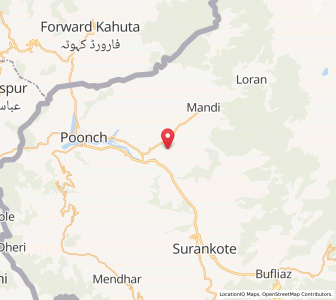 Map of Kalan, Kashmir
