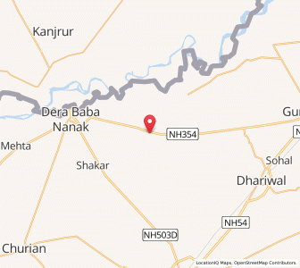 Map of Kalanaur, Punjab
