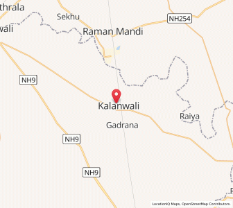 Map of Kalanwali, Haryana