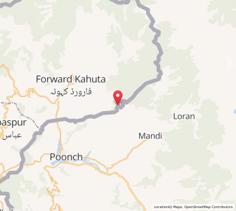 Map of Kalar Dahri, Kashmir