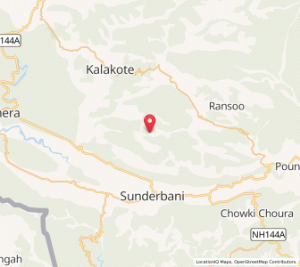 Map of Kalar, Kashmir