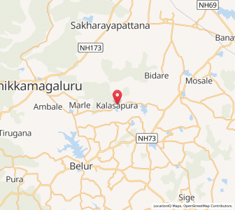 Map of Kalasapura, Karnataka