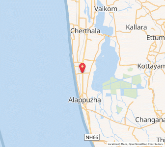 Map of Kalavoor, Kerala