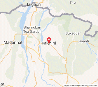 Map of Kalchini, West Bengal