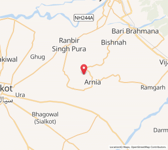 Map of Kaleana, Kashmir