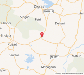 Map of Kali, Maharashtra