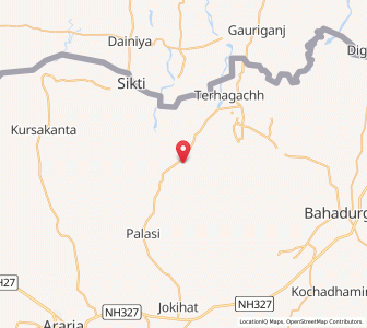 Map of Kaliaganj, Bihar