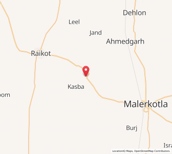 Map of Kalian, Punjab