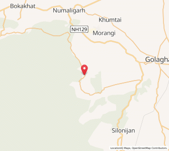 Map of Kaliani, Assam