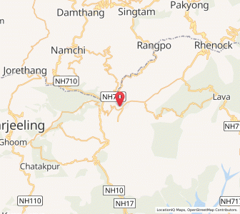 Map of Kalimpang, West Bengal