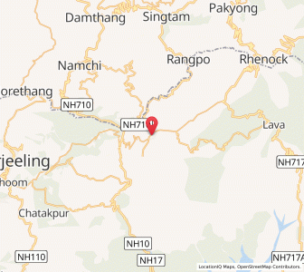 Map of Kālimpong, West Bengal