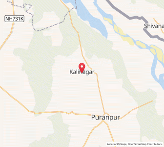 Map of Kalinagar, Uttar Pradesh