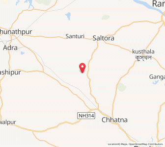 Map of Kalipahari, West Bengal