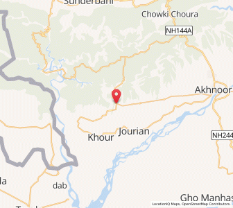 Map of Kalith, Kashmir