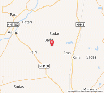Map of Kaliyas, Rajasthan
