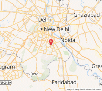 Map of Kalkaji Devi, NCT