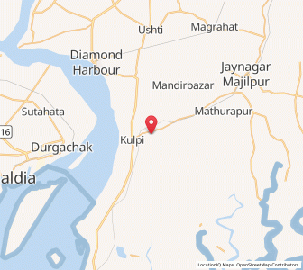 Map of Kalkhali, West Bengal