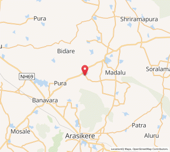 Map of Kallagundi, Karnataka