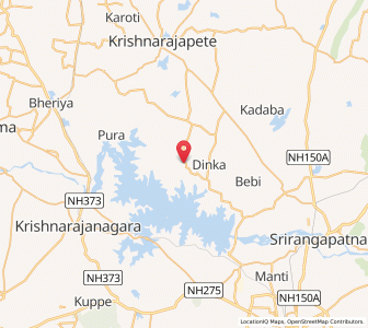Map of Kallahalli, Karnataka