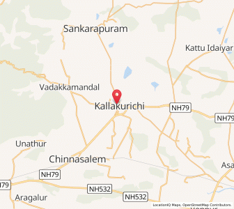 Map of Kallakkurichchi, Tamil Nadu