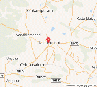 Map of Kallakurichi, Tamil Nadu