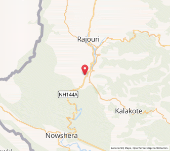 Map of Kallar, Kashmir