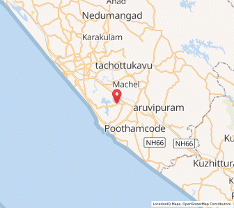 Map of Kalliyoor, Kerala