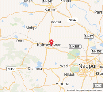 Map of Kalmeshwar, Maharashtra