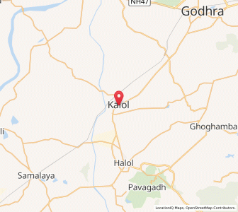 Map of Kalol, Gujarat