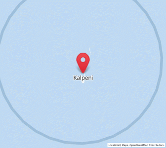 Map of Kalpeni, Laccadives