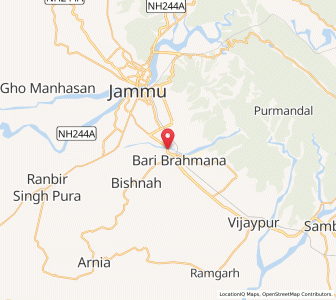 Map of Kalu Chak, Kashmir
