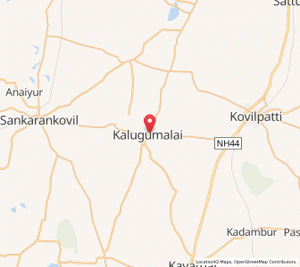 Map of Kalugumalai, Tamil Nadu
