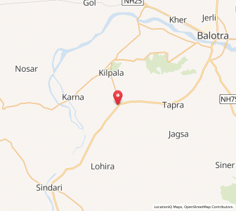 Map of Kaluri, Rajasthan