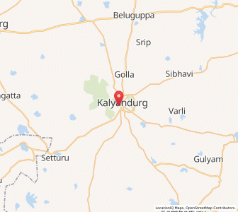 Map of Kalyandurg, Andhra Pradesh