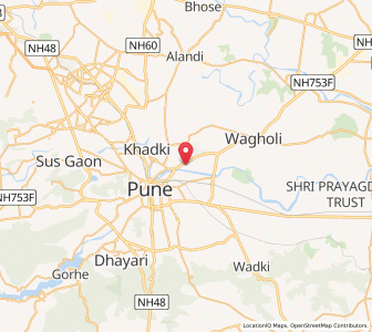 Map of Kalyani Nagar, Maharashtra