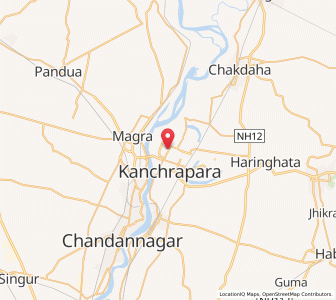 Map of Kalyani, West Bengal