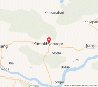 Map of Kamakhyanagar, Odisha