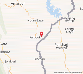 Map of Kamal Krishnabari, Tripura