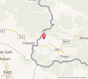 Map of Kamalkot, Kashmir