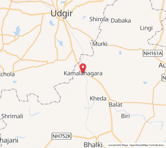 Map of Kamalnagar, Karnataka
