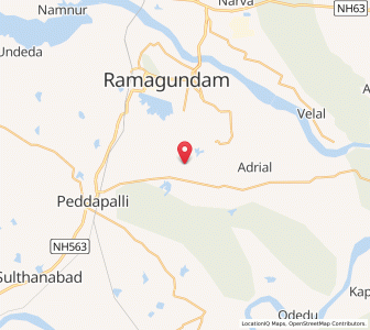 Map of Kamanpur, Andhra Pradesh