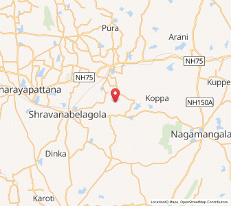 Map of Kamaravalli, Karnataka