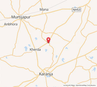 Map of Kamargaon, Maharashtra