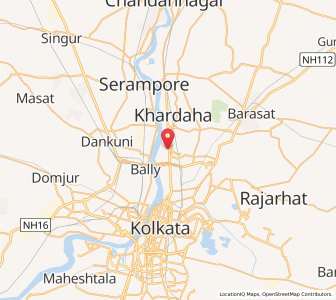 Map of Kamarhati, West Bengal