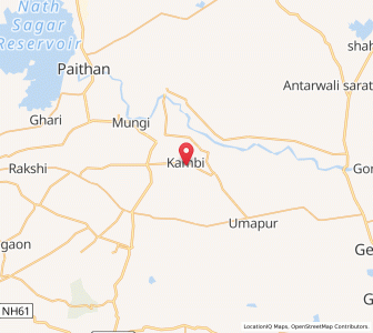 Map of Kambi, Maharashtra